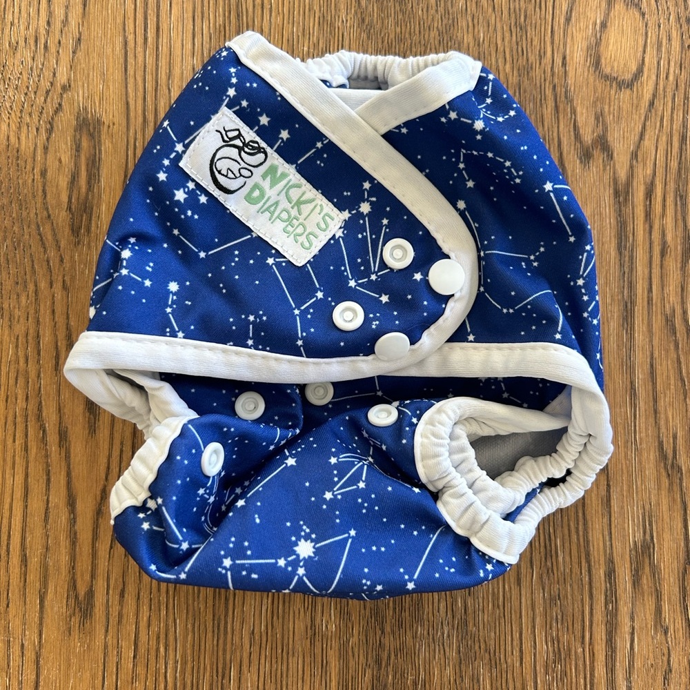 Nicki's Diapers Eco Friendly Reusable Snap Cloth Diaper Cover